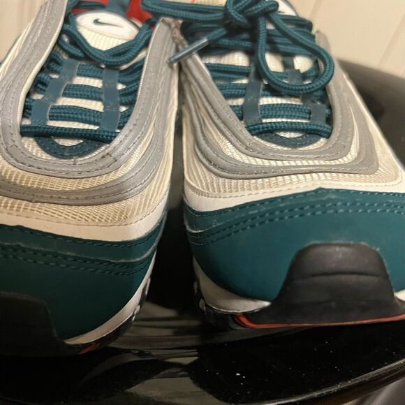 Nike Air Max 97 GS Rainforest/White-Team Orange 921522 300 Size 5.5Y - Picture 5 of 11